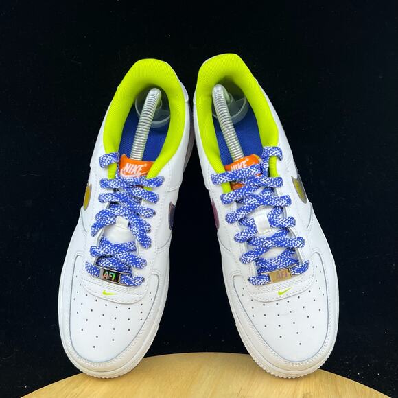 Nike Air Force 1 LV8 (GS) DQ7767-100 White Sneakers Sz 6.5Y - Women’s Sz 8 - Picture 8 of 10